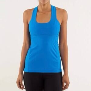 Lululemon Scoop Neck Racerback Tank Blue Size 10